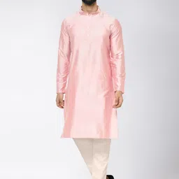 KISAH MandarinCollar Regular Kurta with Trousers-image-14