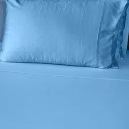 Home Prides Blue 300 TC Bamboo Queen Bedsheet Set 1.52 m x 2.03 m-image-15