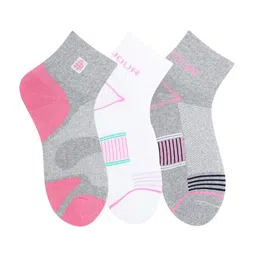 Bonjour Women Pack Of 3 Assorted Ankle-Length Socks-7