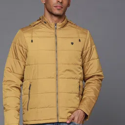 Louis Philippe Solid Hooded Padded Jacket-image-71