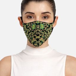 Anekaant Women Black Embroidered 3-Ply Anti-Dust Reusable Mask-27