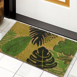 HOKIPO Brown & Green Printed Anti-Skid Coir Doormat-picture-26