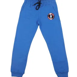 Marvel by Wear Your Mind Boys Blue Solid Straight-Fit Joggers-image-85