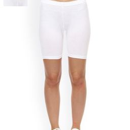 Lady Lyka White Pack of 2 Cycling Shorts-image-14