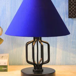 Devansh Blue Solid Traditional Table Lamp-36