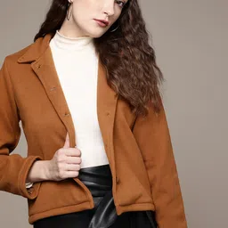 bebe Women Brown All Day Tailored Jacket-image-45