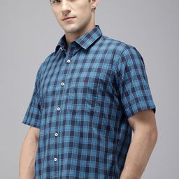 Van Heusen Sport Pure Cotton Slim Fit Opaque Checked Casual Shirt-image-30