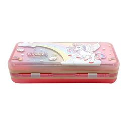 YK Printed Holographic Double-Layered Pencil Box-picture-19