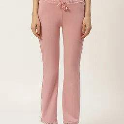 FEMEA Women Pink Solid Bootcut Fit Track Pants-picture-46