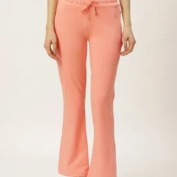 FEMEA Women Pink Solid Bootcut Fit Track Pants-picture-44