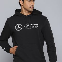 PUMA Motorsport Mercedes-AMG Petronas Brand Logo Printed Hooded Sweatshirt-image-92