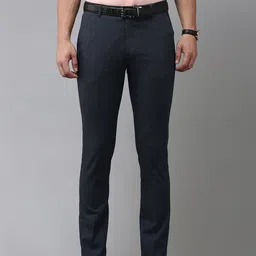 Arrow Men Textured Original Slim Fit Trousers-picture-32