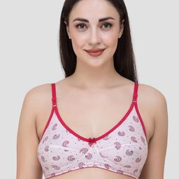 Fasense Women Pink & Blue Printed Non-Padded Non-Wired Everyday Bra BV006A-picture-31