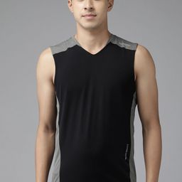 Van Heusen Men Solid Swift Dry High Stretch Active Vest-4