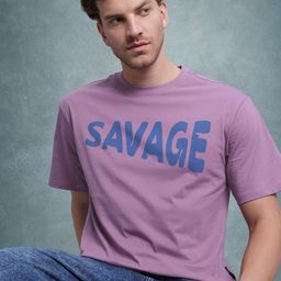 The Roadster Life Co. Typography Print Pure Cotton Relaxed Fit T-shirt-image-97