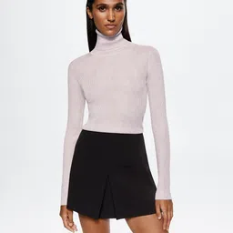 MANGO Sustainable Turtleneck Shimmery Pullover-image-16