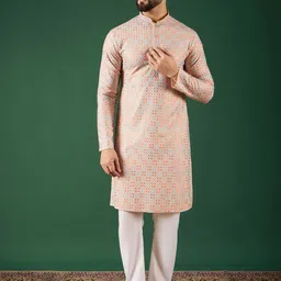 Anouk Men Thread Work Kurta-1