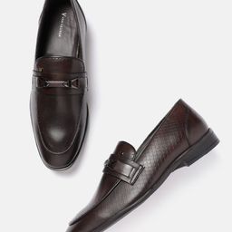 Van Heusen Men Leather Formal Horsebit Loafers-image-15