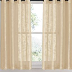 HOMEMONDE Beige Cotton Window Sheer Curtain-picture-26