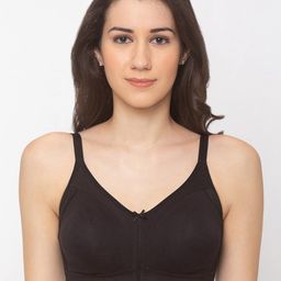 Candyskin Black Solid Non-Wired Non Padded Sustainable Everyday Bra CSB208-picture-39
