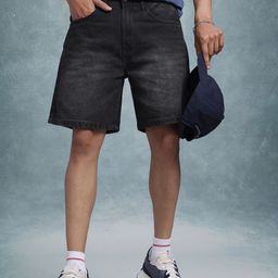 The Roadster Life Co. Men Washed Denim Shorts-image-70