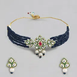Anouk Gold-Plated Kundan-Studded Jewellery Set-13