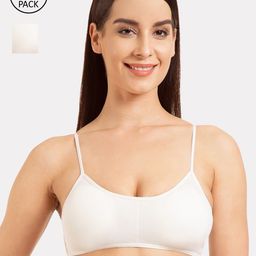 Tweens Pack Of 2 White Solid Non-Wired Lightly Padded Everyday Bras TW-9280-2PC-WH-picture-6