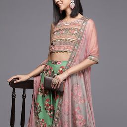 Ahalyaa Printed Ready to Wear Lehenga & Blouse With Dupatta-image-14