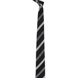 Tossido Men Black & Grey Striped Broad Tie-picture-35