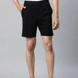 Marks & Spencer Men Black Solid Lounge Shorts-picture-38