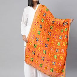 SWI Stylish Embroidered Dupatta with Phulkari-picture-25
