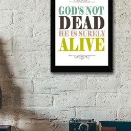 TIED RIBBONS Black & White Solid Inspirational Typographic Wall Art-image-46