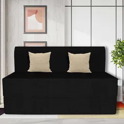 SLEEP SPA Black 3 Seater Fold Out Sofa Cum Bed-image-68