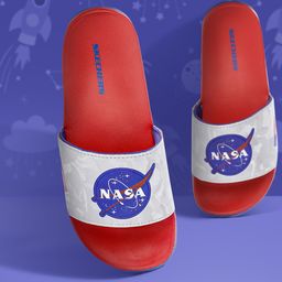 Skechers Boys Red & White Gambix - Astrode Sliders-image-30