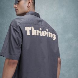 The Roadster Life Co. Typography Print Relaxed Fit Pure Cotton Casual Shirt-picture-28