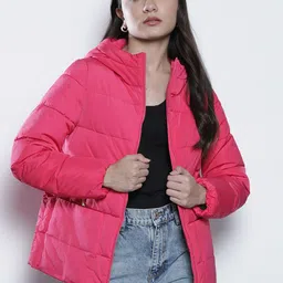 Geox Women Red Lightweight Puffer Jacket-image-6