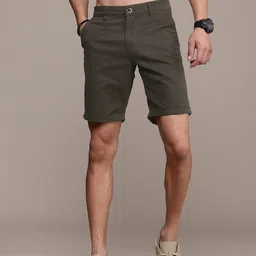 Roadster Men Solid Chino Shorts-image-21