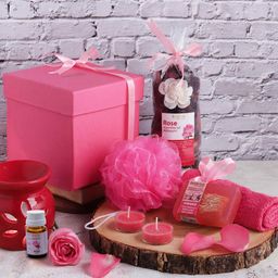 BodyHerbals 7 Pcs Pink Rose Soap Spa Bath & Body Gift Set-14