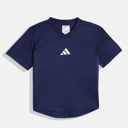ADIDAS Boys V-Neck Panelled T-shirt-picture-49