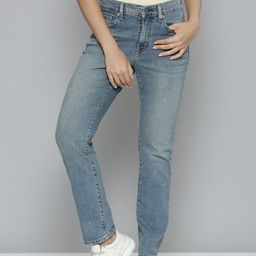 Levis Women 724 Slim Straight Fit High Rise Heavy Fade Stretchable Jeans-image-95
