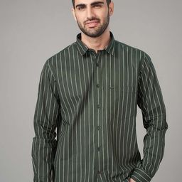 USMC Slim Fit Vertical Striped Long Sleeves Shirt-picture-22