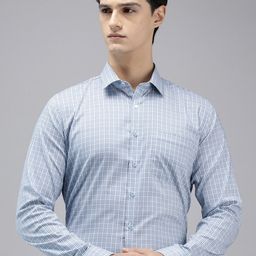 Van Heusen Slim Fit Checked Formal Shirt-image-90