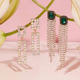 Zaveri Pearls Contemporary Jhumkas Earrings-49