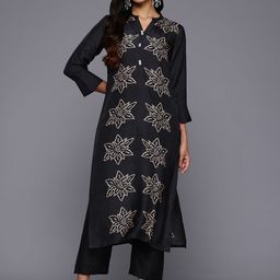 Varanga Bandhani Printed Pure Silk Kurta-image-29