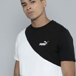 Puma Men POWER Cat Colourblocked Cotton T-shirt-image-42