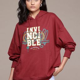 The Roadster Lifestyle Co.Printed Hooded Sweatshirt-image-71