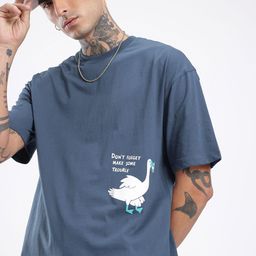 glitchez City Vibe Graphic Printed Relaxed Fit T-shirt-image-46
