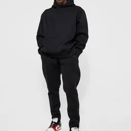 boohooMAN Bonded Scuba Oversized Hooded Tracksuit-image-32
