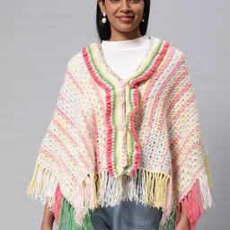 Magic Needles Women Longline Button Crochet Shrug-36
