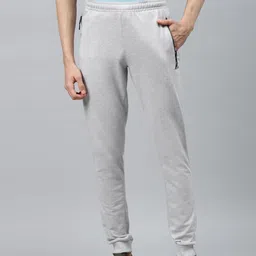 Alcis Men Grey Melange Solid Joggers-image-25
